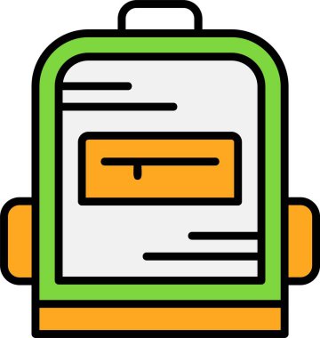  okul sırt çantası vektör illüstrasyonuName 