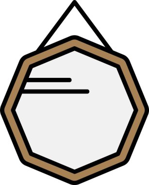 Resim çerçevesi web simgesi basit illüstrasyon