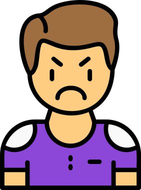 İnsan avatar simgesi, vektör illüstrasyonu basit tasarım