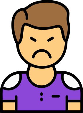 İnsan avatar simgesi, vektör illüstrasyonu basit tasarım