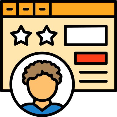 Kullanıcı web simgesi basit illüstrasyon 