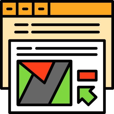 Web geliştirme vektör simgesi