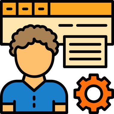 seo konsept simgesi, vektör illüstrasyonu basit tasarım