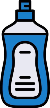 Tabak sabun ağı simgesi basit illüstrasyon