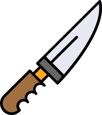 Bıçak. Web simgesi basit illüstrasyon 