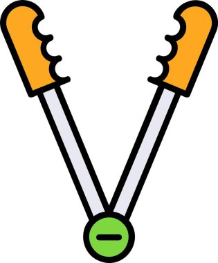 Tong Web simgesi vektör illüstrasyonu