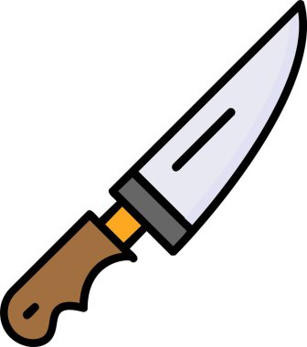 Bıçak. Web simgesi basit illüstrasyon 