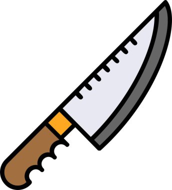 Bıçak. Web simgesi basit illüstrasyon 