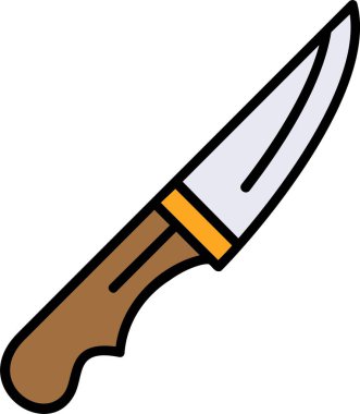 Bıçak ağ simgesi, vektör illüstrasyonu