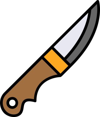 Bıçak. Web simgesi basit illüstrasyon 