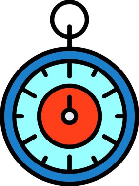 Zamanlayıcı web simgesi vektör illüstrasyonu