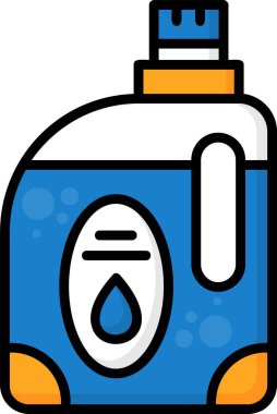 Deterjan Web simgesi basit illüstrasyon