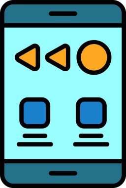 Web simgesini basit illüstrasyonla kaydır