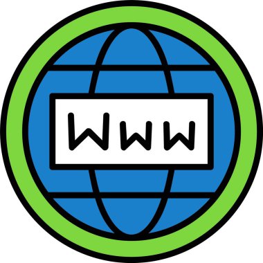 Web simgesi basit illüstrasyon