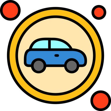 Araba web simge vektör çizim