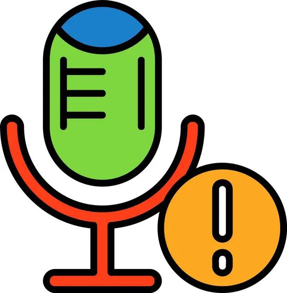 Podcast web simgesi vektör çizimi