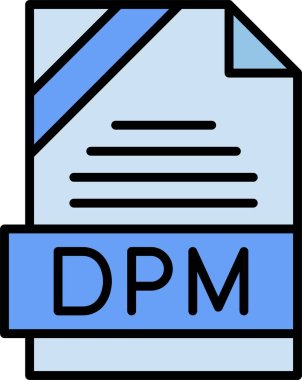 DPM web icon vector illustration clipart