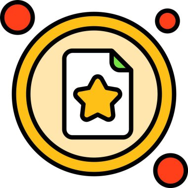 Yer İmi Listesi Düğmesi Web simgesi vektör illüstrasyonu