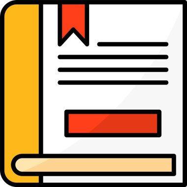 Kitap web simgesi vektör illüstrasyonunu aç