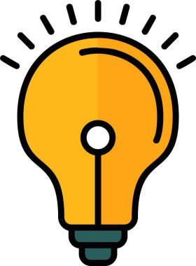 ampul web simge vektör çizim