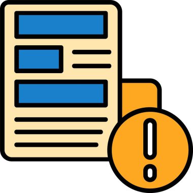 Haber web simgesi, basit illüstrasyon