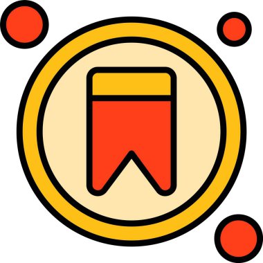 yer imi düz simgesi, vektör illüstrasyonu