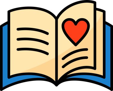 kitap eğitimi bilgi simgesi, vektör illüstrasyonu