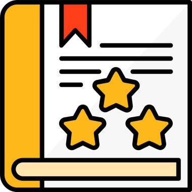 Gözden geçirme simgesi, vektör illüstrasyonu