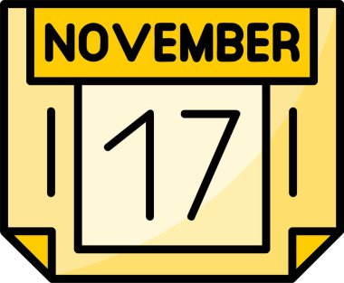 17 Kasım Web simgesi vektör illüstrasyonu
