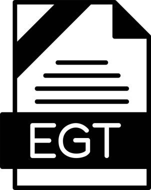 EGT file format, web icon, vector illustration clipart