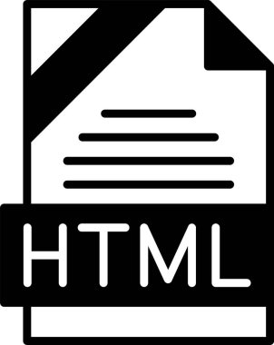 HTML dosya biçimi, web simgesi, vektör illüstrasyonu