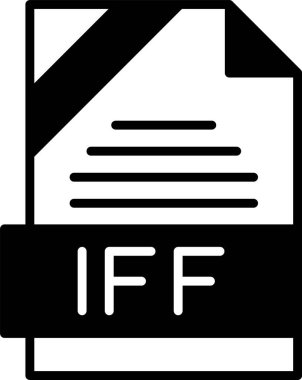 IFF dosya biçimi, web simgesi, vektör illüstrasyonu