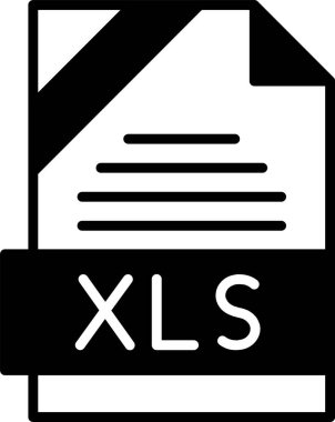 XLS dosya biçimi, web simgesi, vektör illüstrasyonu