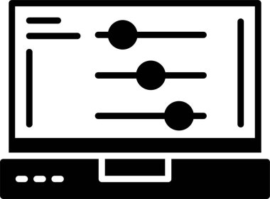 Ayarlar web simgesi basit illüstrasyon