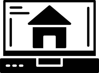 ev web simgesi basit illüstrasyon