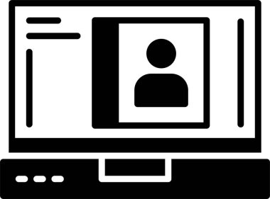 Kişi web simgesi basit illüstrasyonuName