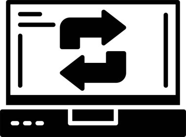 Web simgesini basit illüstrasyonla tazele