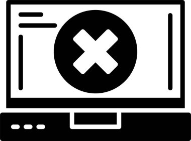 Hata. Web simgesi basit illüstrasyon