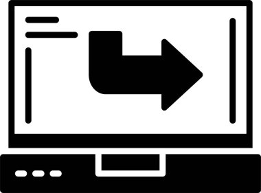 Web simgesini basit bir illüstrasyonla gönder