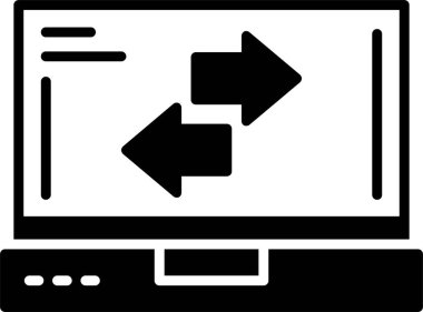 Web simgesini basit illüstrasyonla tazele