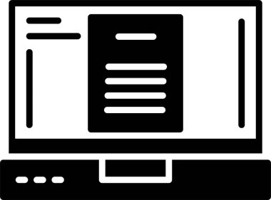 belge web simgesi, vektör illüstrasyonu  