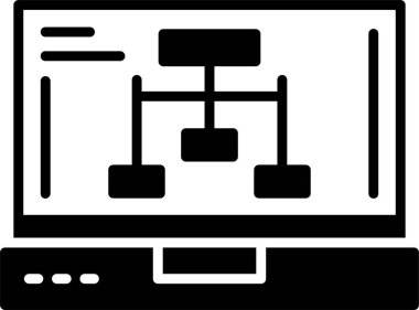 ağ simgesi, web geliştirme vektör illüstrasyonu