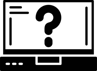 soru işareti simgesi, vektör illüstrasyonu 