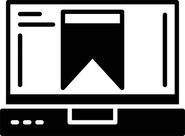 yer imi düz simgesi, vektör illüstrasyonu