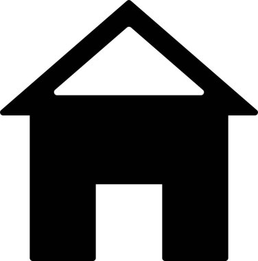 ev web simgesi basit illüstrasyon