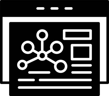 Ağ simgesi basit illüstrasyon