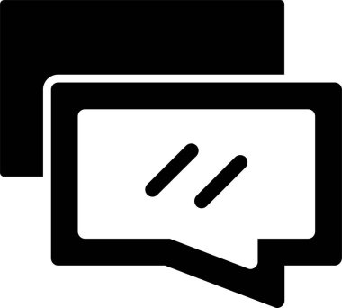 Sohbet iletisi açıklama simgesi ana hat biçimi