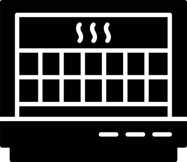 Isıtıcı simgesi. vektör illüstrasyonu