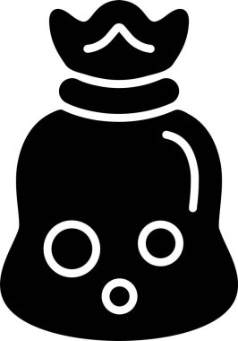 Çöp Torbası Web simgesi vektörü 