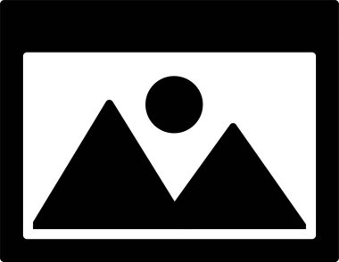 Resim web simgesi, basit illüstrasyon